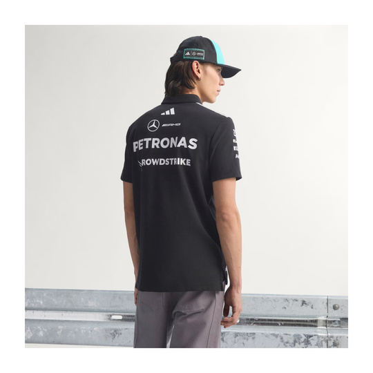 Koszulka polo Team Mercedes AMG F1 2026 czarna
