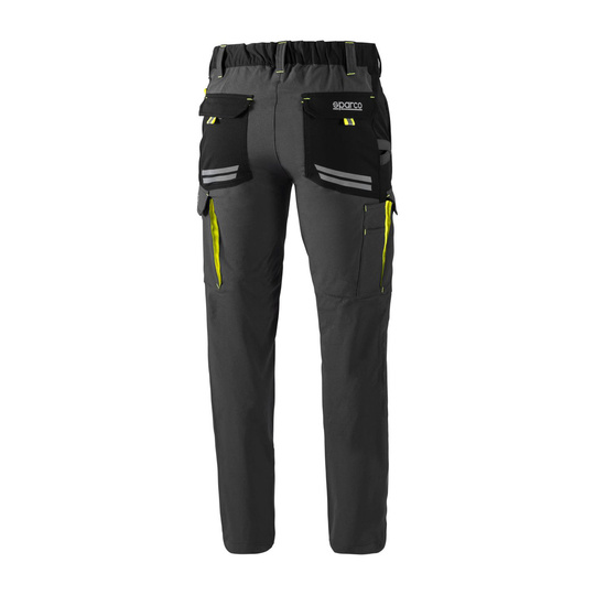 Spodnie Tech Sparco szare/żółte
