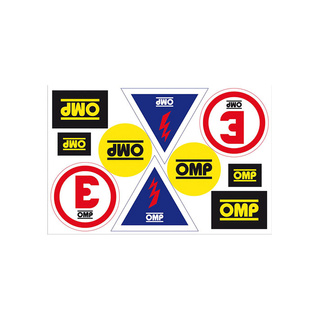 Zestaw naklejek informacyjnych OMP