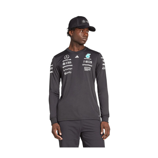 Koszulka z długim rękawem Team Mercedes AMG F1 czarna