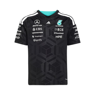 Koszulka t-shirt dziecięca czarna Team Mercedes AMG F1 2026 Koszulka t-shirt dziecięca czarna Team Mercedes AMG F1 2026