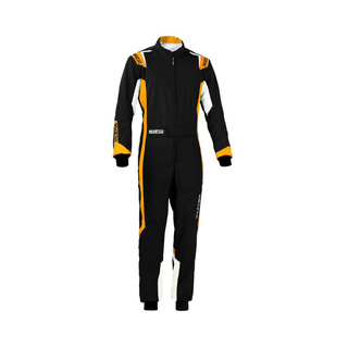 Kombinezon kartingowy dziecięcy Sparco Thunder MY20 czarny/pomarańczowy (CIK-FIA) Kombinezon kartingowy dziecięcy Sparco Thunder MY20 czarny/pomarańczowy (CIK-FIA)