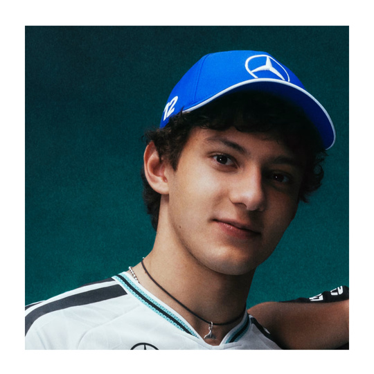 Czapka męska baseballowa niebieska Kimi Antonelli Mercedes AMG F1 2026