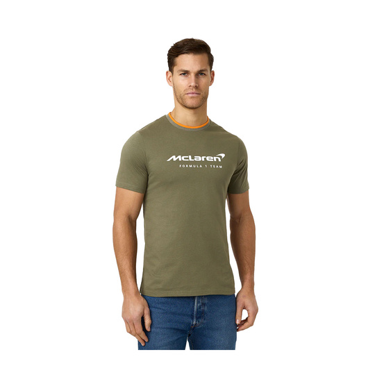 Koszulka t-shirt męska Essentials zielona McLaren F1 2025