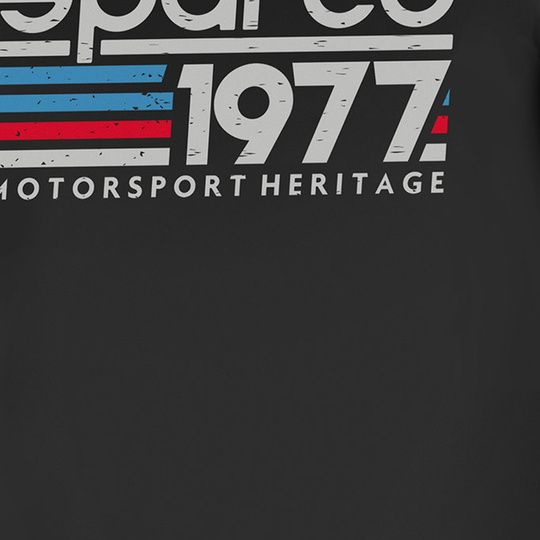 Koszulka t-shirt 1977 Sparco czarna