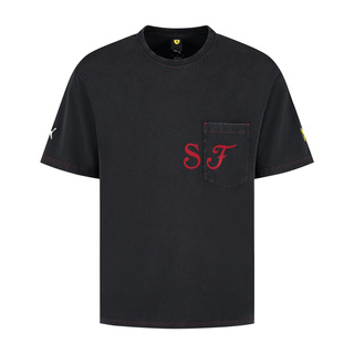 Koszulka T-shirt męska czarna Graphic Ferrari F1 2025