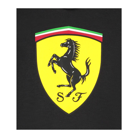 Bluza dziecięca Hoodie Shield czarna Ferrari F1 2025