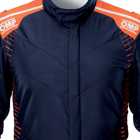 Kombinezon OMP ONE-S AIR granatowy/pomarańczowy (FIA)