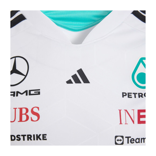 Koszulka t-shirt dziecięca biała Team Mercedes AMG F1 2026