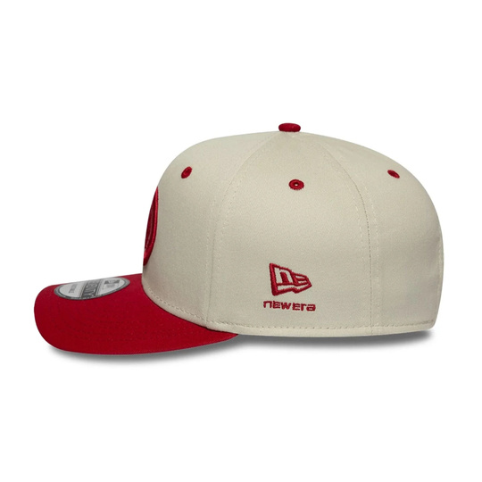 Czapka baseballowa męska Wordmark kremowa Haas F1 2026