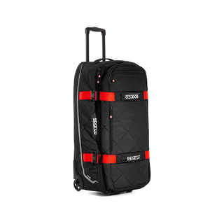 Torba podróżna na kółkach TOUR Sparco czarno-czerwona