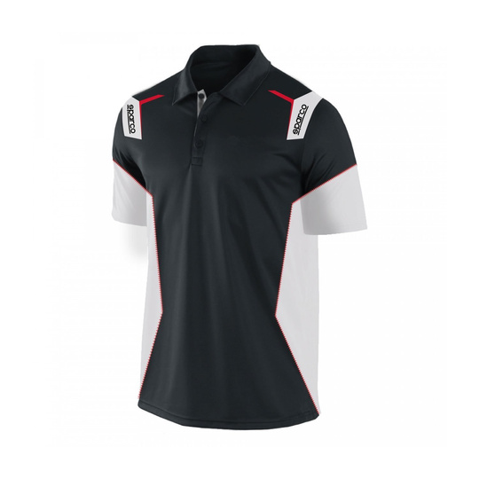 Koszulka polo męska NEW SKID Sparco czarna