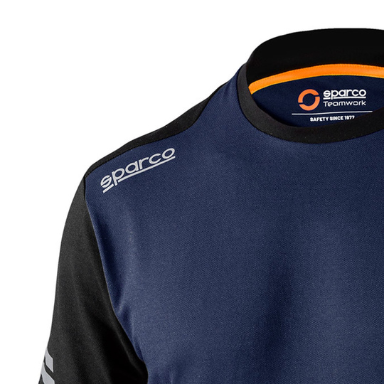 Koszulka t-shirt Tech Sparco granatowa/pomarańczowa