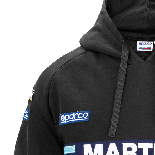 Bluza z kapturem Martini Racing Sparco czarna
