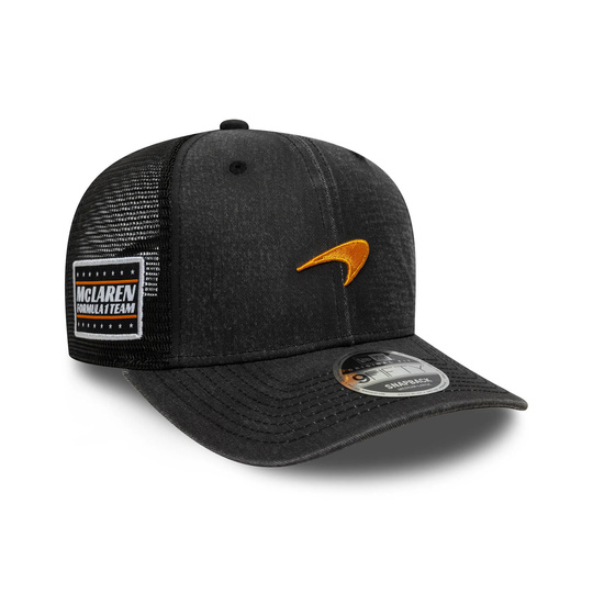 Czapka baseballowa męska Washed czarna McLaren F1 2025