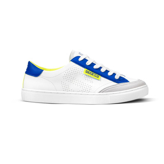 Buty Sparco S-Time białe/niebieskie/żółte