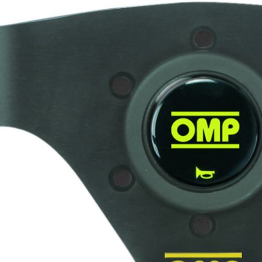 Kierownica OMP WRC żółta skóra