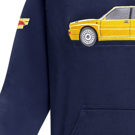 Bluza z kapturem Lancia HF Delta Integrale Sparco granatowa/biała