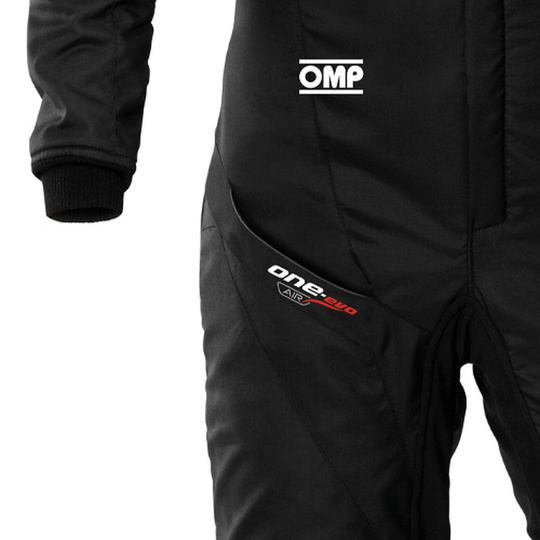 Kombinezon OMP ONE EVO AIR czarny/szary (FIA)