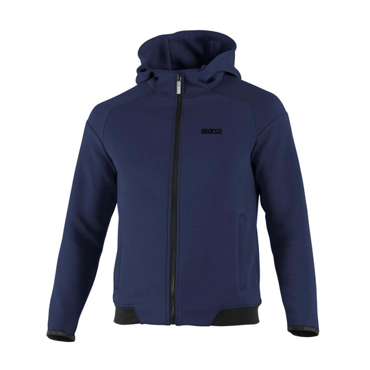 Bluza męska z kapturem Sparco Full Zip MY25 granatowa
