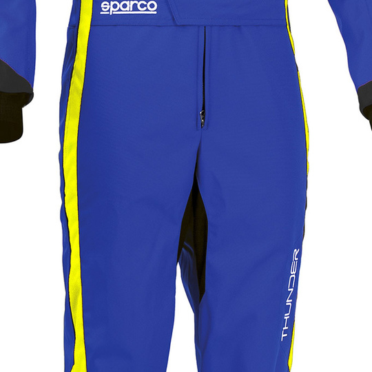 Kombinezon Sparco Thunder MY22 niebieski/żółty (CIK)