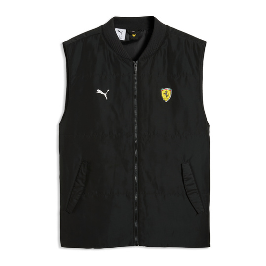 Bezrękawnik męski czarny Logo Ferrari F1 2026
