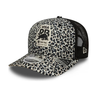Czapka męska baseballowa Leopard Trucker czarna Visa Cash App RB 2026 Czapka męska baseballowa Leopard Trucker czarna Visa Cash App RB 2026