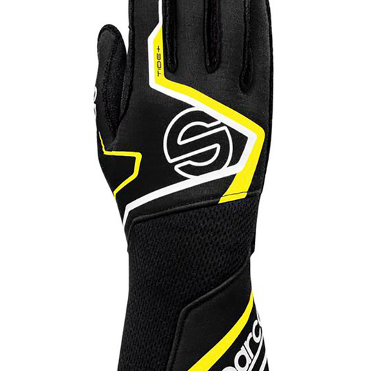 Rękawice Sparco Tide+ czarne/żółte (FIA)