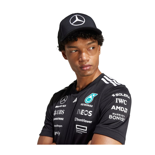 Czapka męska baseballowa czarna Star Trucker Mercedes AMG F1 2025