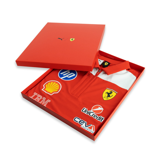 Koszulka polo męska Authentic Team Scuderia Ferrari F1 2026