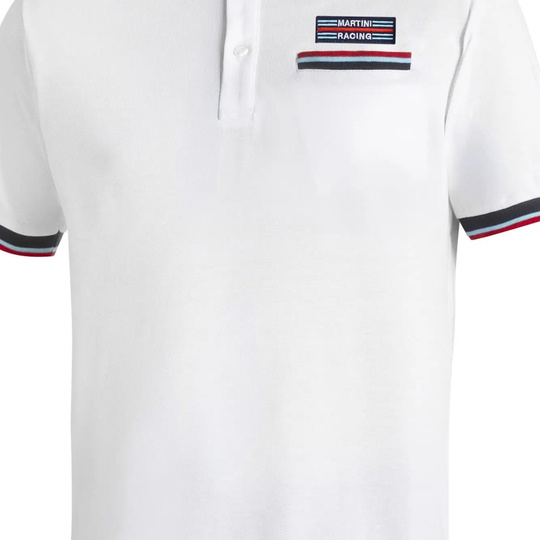 Koszulka polo Martini Pocket Sparco biała