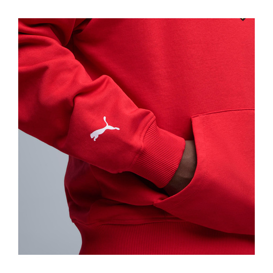 Bluza z kapturem Large Logo Scuderia Ferrari F1 2026 czerwona
