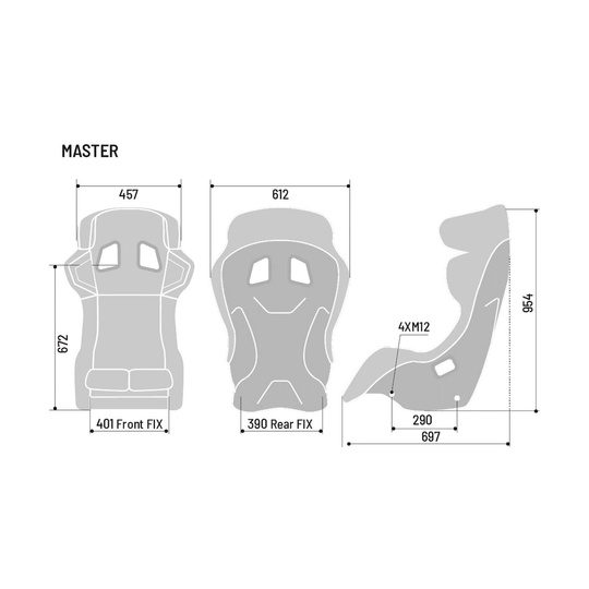 Fotel rajdowy Sparco MASTER MY22 (FIA)