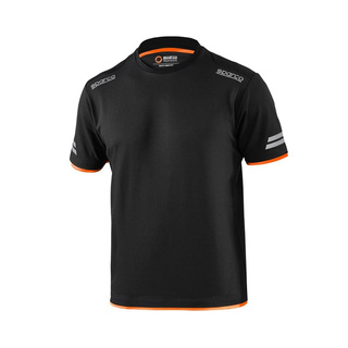 Koszulka t-shirt Tech Sparco czarna/pomarańczowa Koszulka t-shirt Tech Sparco czarna/pomarańczowa