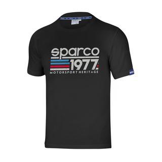 Koszulka t-shirt 1977 Sparco czarna Koszulka t-shirt 1977 Sparco czarna