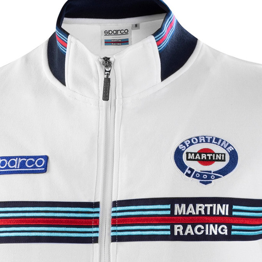 Bluza rozpinana Martini Racing Sparco biała