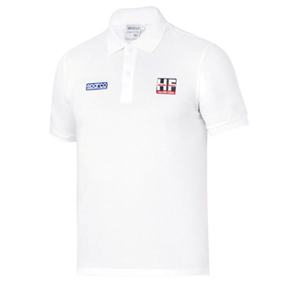 Koszulka polo Sparco Lancia HF Squadra Corse Lunetta biała Koszulka polo Sparco Lancia HF Squadra Corse Lunetta biała