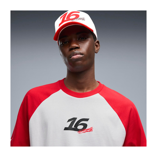 Koszulka T-shirt męska biała Leclerc Graphic Scuderia Ferrari F1 2026