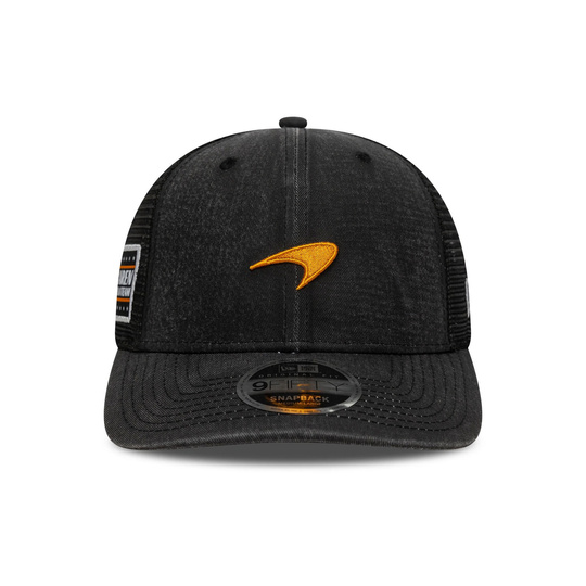 Czapka baseballowa męska Washed czarna McLaren F1 2025