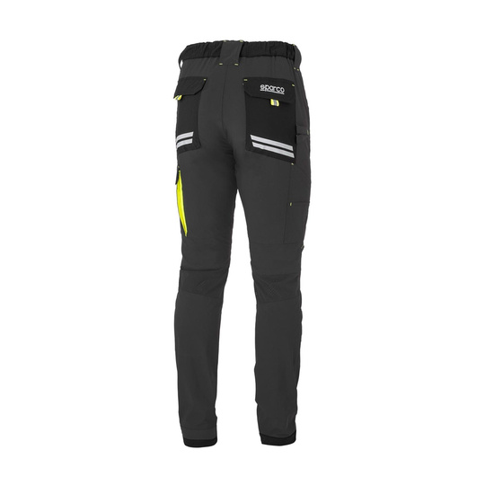 Spodnie Light Tech Sparco szare/żółte