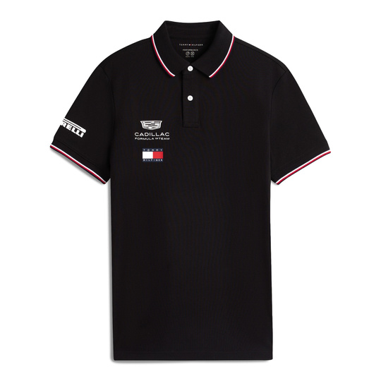 Koszulka polo męska Team czarna Cadillac F1 2026