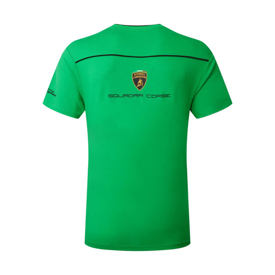 Koszulka t-shirt męska zielona Squadra Corse Lamborghini 2024