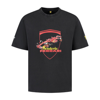 Koszulka T-shirt męska czarna Driver Ferrari F1 2025