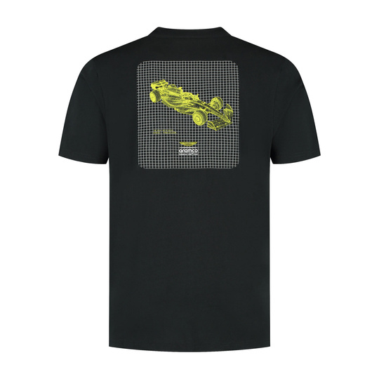 Koszulka t-shirt męska Wireframe Graphic Aston Martin F1 2025