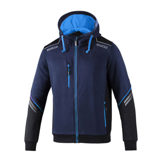 Bluza z kapturem rozpinana Tech Sparco granatowa Bluza z kapturem rozpinana Tech Sparco granatowa