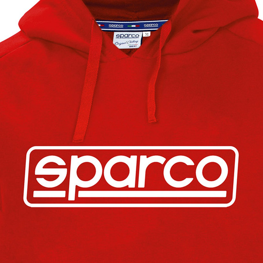 Bluza z kapturem Frame Sparco czerwona