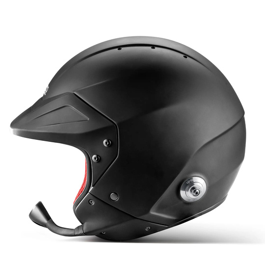 Kask otwarty Sparco Flux RJ-i czarny/czerwony (FIA)