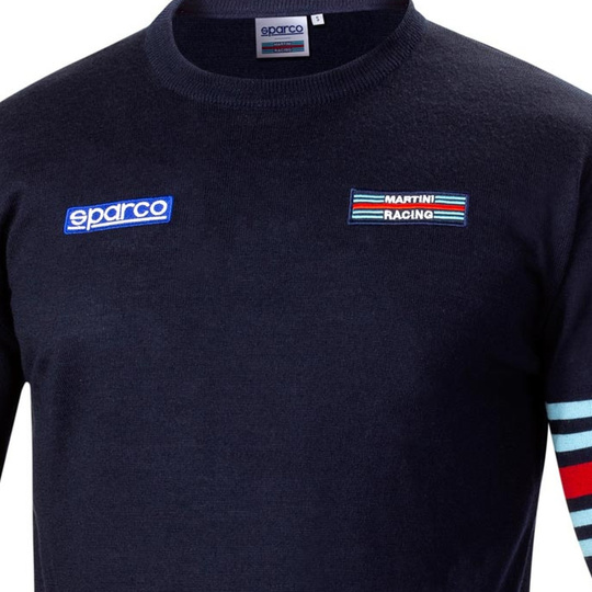 Bluza Crew Neck Martini Racing Sparco granatowa