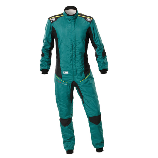 Kombinezon OMP Tecnica Superlight zielony (FIA)