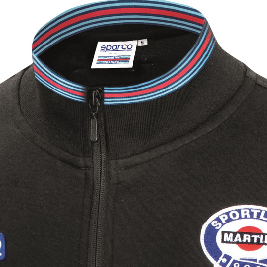 Bluza rozpinana Martini Racing Sparco czarna